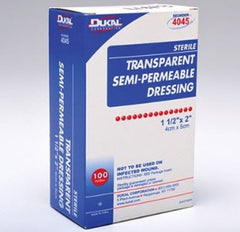 Dukal Transparent Film Dressing Dukal™ Octagon 1/2 X 2 Inch 2 Tab Delivery With Label Sterile