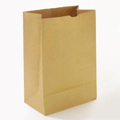 Lagasse Grocery Bag General Brown Kraft Paper 1/6 BBL - M-434621-3664 - Case of 500