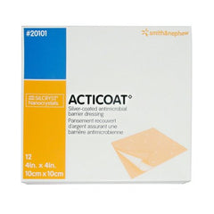 Smith & Nephew Silver Dressing Acticoat 4 X 4 Inch Square Sterile