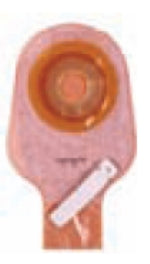 Coloplast Colostomy Pouch Assura® One-Piece System 9-3/4 Inch Length 3/8 to 2-1/4 Inch Stoma Drainable Flat, Trim To Fit