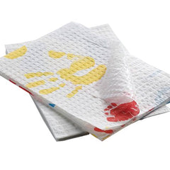 Graham Medical Products Procedure Towel Tiny Tracks™ 13-1/2 W X 18 L Inch Hand / Footprints NonSterile