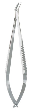 Miltex Cilia Forceps Miltex® Beaupre 4-1/2 Inch Length OR Grade German Stainless Steel Thumb Handle Angled 45° 12 mm Smooth Jaws - M-442527-1138 - Each