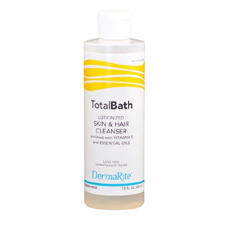 DermaRite Industries Body Wash DermaRite® TotalBath® Lotion 7.5 oz. Bottle Mild Scent