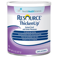 Nestle Healthcare Nutrition Food and Beverage Thickener Resource® Thickenup® 8 oz. Canister Unflavored Powder Consistency Varies By Preparation