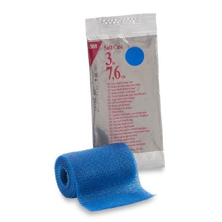 3M Ortho Cast Tape 3M™ Scotchcast™ Soft Cast 3 Inch X 12 Foot Fiberglass Blue