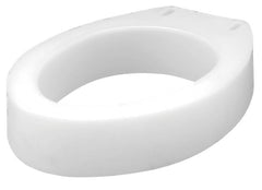 Apex-Carex Healthcare Elongated Raised Toilet Seat Carex® 3-1/2 Inch Height White 300 lbs. Weight Capacity