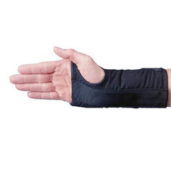 Patterson Medical Supply Wrist Brace Rolyan® D-Ring™ Aluminum / Polyester / Cotton / Foam / Polyester Left Hand Black X-Small