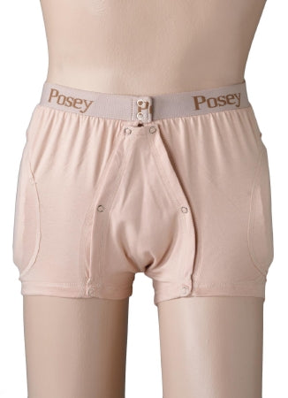 Posey Hip Protection Brief Hipsters® Incontinent Medium Beige Unisex