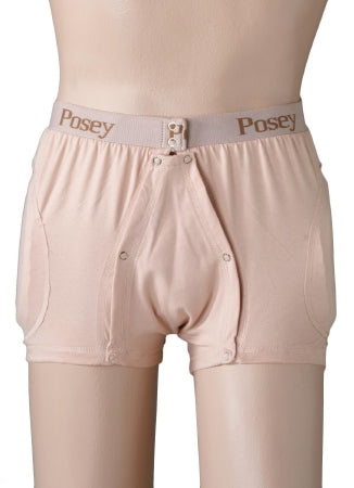 Posey Hip Protection Brief Hipsters® Incontinent Large Beige Unisex