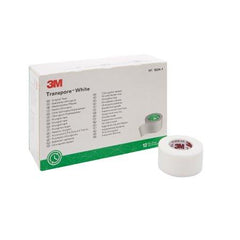 3M Medical Tape 3M™ Transpore™ White Water Resistant Plastic 1 Inch X 10 Yard White NonSterile