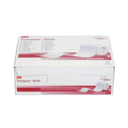 3M Medical Tape 3M™ Transpore™ White Water Resistant Plastic 2 Inch X 10 Yard White NonSterile