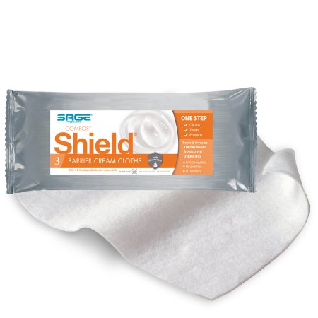 Sage Products Incontinence Care Wipe Comfort Shield® Soft Pack Dimethicone Unscented 3 Count