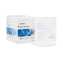 Fluff Dressing McKesson Cotton 6 X 6-3/4 Inch Rectangle Sterile