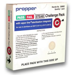 Propper Manufacturing Pass/Fail™ Sterilization Indicator Challenge Pack Steam 2 inch