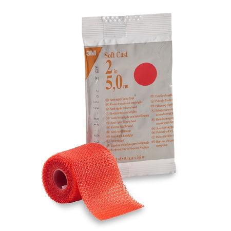 3M Ortho Cast Tape 3M™ Scotchcast™ Soft Cast 2 Inch X 12 Foot Fiberglass Red