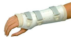 Alimed Wrist / Hand Splint PlastiCast Polyethylene / Foam / Stockinette Left Hand White Medium