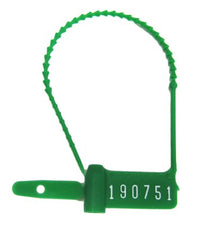 Healthmark Industries Tamper Evident Seal Cynch-Loks Numbered Green Plastic 6 Inch - M-449508-1087 - Pack of 100