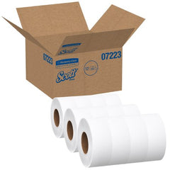 Kimberly Clark Toilet Tissue Scott® Essential JRT White 1-Ply Jumbo Size Cored Roll Continuous Sheet 3-11/20 Inch X 2000 Foot - M-449757-1288 - Roll of 1