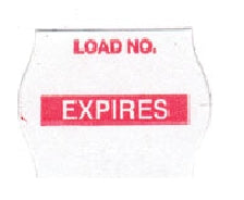 Steris Pre-Printed Label Barkley® Multipurpose Label White Expires Load No. Red - M-449775-3612 - Box of 14