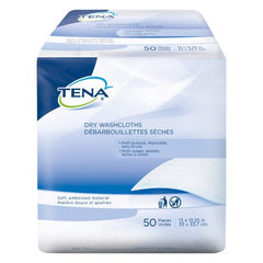 Essity HMS North America Inc Washcloth TENA® Dry 13 X 13-1/4 Inch White Disposable