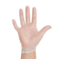 O&M Halyard Inc Exam Glove Halyard™ X-Large NonSterile Vinyl Standard Cuff Length Smooth White Not Chemo Approved - M-450817-3958 - Case of 900