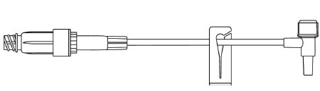 B. Braun Extension Set UltraSite® 5 Inch Tubing 1 Port 0.68 mL Priming Volume DEHP-Free - M-451186-4191 - Case of 100