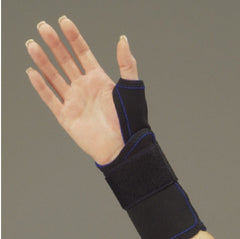 DeRoyal Thumb Splint Thermo-Form Large Hook and Loop Closure Left Hand Black