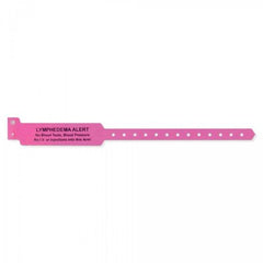 Precision Dynamics Identification Wristband Superband® Alert Band Permanent Snap Lymphedema Alert--No Blood Test, Blood Pressure No LV or Injections Into This Arm - M-452974-3153 - Box of 250