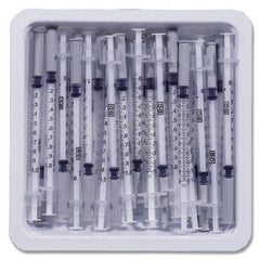 Becton Dickinson Allergy Tray PrecisionGlide™ 1 mL 26 Gauge 3/8 Inch Attached Needle Without Safety - M-452-1442 - Case of 40