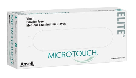 Ansell Exam Glove Micro-Touch® Elite® X-Large NonSterile Vinyl Standard Cuff Length Smooth Ivory Not Chemo Approved - M-453106-3771 - Case of 1000