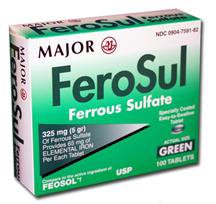 Major Pharmaceuticals Mineral Supplement Iron 325 mg Strength Tablet 1000 per Bottle