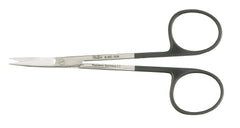 Miltex Iris Scissors Miltex® SuperCut 4-1/2 Inch Length OR Grade German Stainless Steel NonSterile Finger Ring Handle Curved Blade Sharp Tip / Sharp Tip - M-454698-4316 - Each