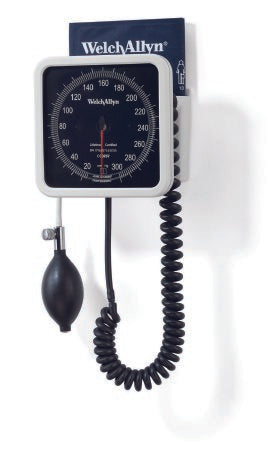 Welch Allyn Aneroid Sphygmomanometer with Cuff Tycos® 2-Tube Wall Mount Adult Large Cuff
