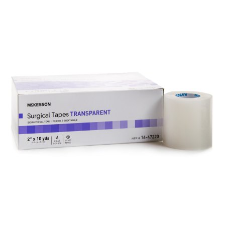 Medical Tape McKesson Plastic 2 Inch X 10 Yard Transparent NonSterile