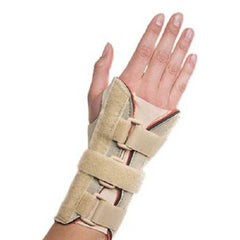 Patterson Medical Supply Wrist / Hand Brace Thermoskin® Aluminum / Neoprene Right Hand Beige Medium