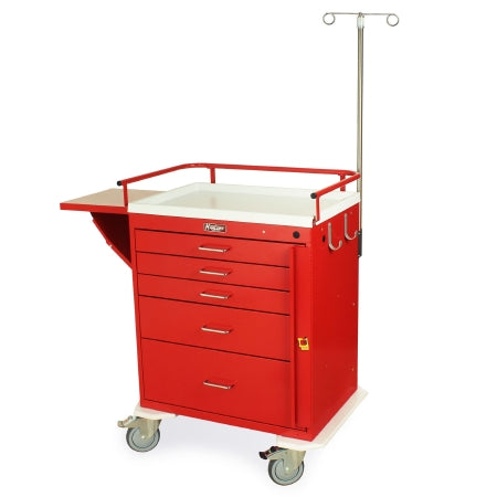 Harloff Emergency Cart Steel 38.25 X 22 X 32 Inch Red Three-3 Inch, One-6 Inch, One-9 Inch - M-456754-3371 - Each