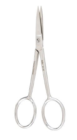 Dissecting Scissors Miltex® 4-1/2 Inch Length Floor Grade German Stainless Steel NonSterile Finger Ring Handle Straight Blade Sharp Tip / Sharp Tip