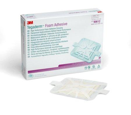 3M Foam Dressing 3M™ Tegaderm™ High Performance 5-5/8 X 5-5/8 Inch Square Adhesive without Border Sterile