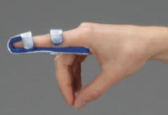 DeRoyal Finger Splint DeRoyal® Large Without Fastening Left or Right Hand Silver