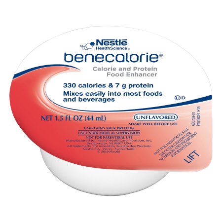 Nestle Healthcare Nutrition Calorie and Protein Food Enhancer Benecalorie® Unflavored 1.5 oz. Cup Ready to Use