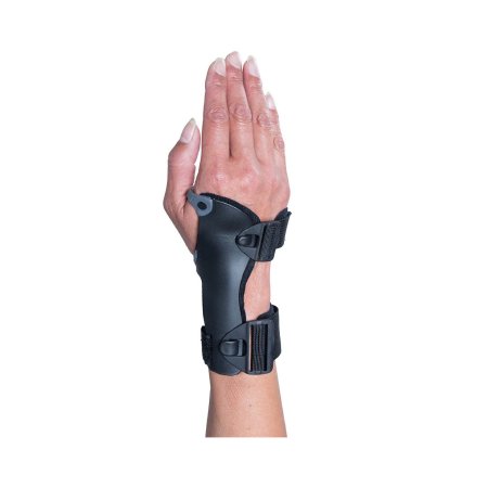 Ossur Wrist Splint Ossur® Exoform® Carpal Tunnel Low Profile Plastic / Nylon Right Hand Black / Blue / Gray Small