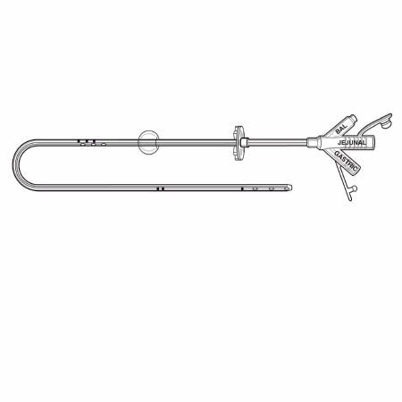 Avanos Medical Sales LLC Transgastric-Jejunal Feeding Tube MIC 22 Fr. 45 cm Tube Silicone Sterile