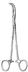 Miltex Hemostatic Forceps Miltex® Sawtell 7-1/2 Inch Length OR Grade German Stainless Steel NonSterile Ratchet Lock Finger Ring Handle Curved Serrated Tip - M-461798-4699 - Each