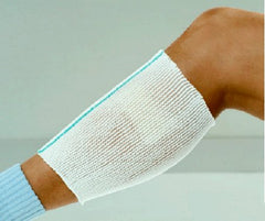 Alba Healthcare Elastic Net Retainer Dressing X-Span® Tubular Polyester / Spandex 8 Yard Size 9/10 White /Orange Hip NonSterile