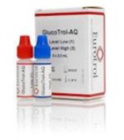 Hemocue Diabetes Management Test Control GlucoTrol-AQ Blood Glucose Test Low Level / High Level 2 mL