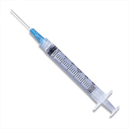 Becton Dickinson Syringe with Hypodermic Needle PrecisionGlide™ 3 mL 20 Gauge 1 Inch Detachable Needle Without Safety - M-463-3982 - Case of 800