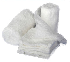 Cardinal Fluff Bandage Roll Dermacea™ Gauze 6-Ply 4-1/2 Inch X 4-1/10 Yard Roll Shape Sterile