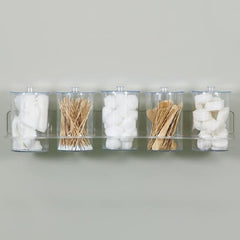 Clinton Industries Wall Mount Jar Rack 7.5 X 24 Inch, Clear, Acrylic - M-464923-3705 - Each