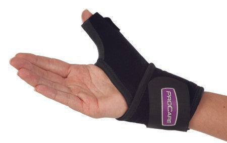 DJO Thumb Support Universal Thumb-O-Prene™ One Size Fits Most Hook and Loop Closure Left or Right Hand Black