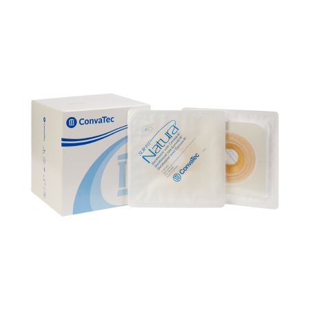 Convatec Ostomy Barrier Sur-Fit Natura® Pre-Cut, Extended Wear Durahesive® White Tape 45 mm Flange SUR-FIT Natura® System Hydrocolloid 1 Inch Opening 4-1/2 X 4-1/2 Inch